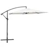 Image de vidaXL Parasol de jardin en porte-à-faux 3 m blanc sable