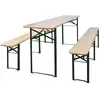 Image de vidaXL Table de brasserie pliable avec 2 bancs 220 cm Bois de sapin