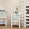 Image de vidaXL Armoire de rangement en style français 3 tiroirs Bois