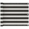 Image de vidaXL Écran de balcon en PEHD 75x400 cm Anthracite et blanc