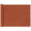 Image de vidaXL Écran de balcon en tissu Oxford 90x400 cm Ocre marron