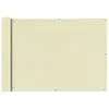 Image de vidaXL Écran de balcon en tissu Oxford 75x600 cm Crème