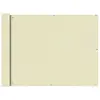 Image de vidaXL Écran de balcon en tissu Oxford 90x400 cm Crème