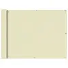 Image de vidaXL Écran de balcon en tissu Oxford 90x600 cm Crème