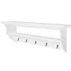 Image de vidaXL Porte-manteau PFDM blanc style baroque