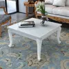 Image de vidaXL Table basse 80x80x42 cm Blanc brillant