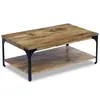 Image de vidaXL Table basse Bois de manguier 100x60x38 cm