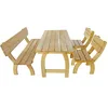 Image de vidaXL Ensemble à manger d'extérieur 4 pcs Bois de pin imprégné