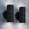 Image de vidaXL Applique murale d'extérieur 2 pcs Acier