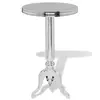 Image de vidaXL Table auxiliaire ronde Aluminium Argenté