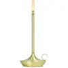 Image de Wick Lampe LED sans fil, laiton, hauteur 25 cm, diamètre 11 cm, 2600 K, avec variateur