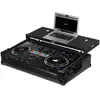 Image de UDG U91077BL Ultimate Flight Case Black Plus voor Pioneer DDJ-REV7 (met wielen en laptop-shelf)