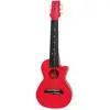 Image de Korala PUG-40-RD polycarbonaat guitarlele licht rood