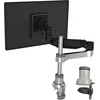 Image de R-Go Caparo 4 D2 Bras de moniteur -Simple Ecran - PC moniteur support pour 1 Écran- Fixation bureau - Ressort à gaz jusqu'à 9 kg - Conception modulaire-Matériaux recyclables-Noir/Argent