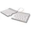 Image de R-Go Split Clavier Bluetooth 5.0, avec logiciel anti-RSI, AZERTY Française, design ergonomique avec clavier divisé, compatible avec Windows/Microsoft/Linux/Mac, blanc