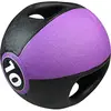 Image de Pure2Improve Balle médicale unisexe avec poignées Violet/noir 10 kg