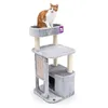 Image de Petrebels Arbre à chat avec griffoir en sisal Gris 99 cm