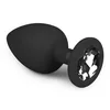 Image de EasyToys Plug Anal Gode à Ventouse en Silicone Noir Taille XL