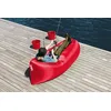 Image de Fatboy Lamzac 3.0 Canapé/Pouf/Sofa Gonflable | Rouge | Hamac rempli d'air | pour l'extérieur (Plage, Jardin ou Piscine) | 200 x 90 x 50 cm, Polyester, Extra Large
