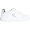 Image de Calvin Klein Jeans Yw0yw01876 Chunky Cupsole LTH Silver Yw01876 Low Top pour femme, Blanc brillant et argenté, 36.5 EU
