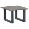 Image de vidaXL Table basse avec bord naturel Gris 60x60x40 cm Bois d'acacia