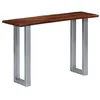 Image de vidaXL Table console 115 x 35 x 76 cm Bois d'acacia massif et fer
