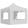 Image de vidaXL Tente de réception pliable avec parois Aluminium 3x3 m Blanc