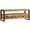 Image de vidaXL Meuble TV 120x35x45 cm Bois solide de manguier