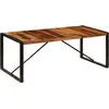 Image de vidaXL Table à dîner 200x100x75 cm Bois de Sesham solide