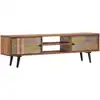 Image de vidaXL Meuble TV 140x30x40 cm Bois solide d'acacia