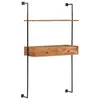 Image de vidaXL Bureau mural 90x40x170 cm Bois d'acacia solide