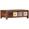 Image de vidaXL Table basse 90x50x30 cm Bois massif