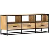 Image de vidaXL Meuble TV 120x30x45 cm Bois solide de manguier