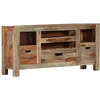 Image de vidaXL Buffet Gris 100x30x50 cm Bois massif