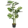 Image de vidaXL Plante artificielle avec pot Monstera Vert 100 cm