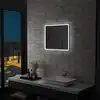 Image de vidaXL Miroir mural à LED pour salle de bains 60x50 cm
