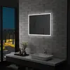 Image de vidaXL Miroir mural à LED pour salle de bains 80x60 cm