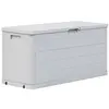 Image de vidaXL Boîte de rangement de jardin 280 L Gris clair