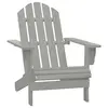 Image de vidaXL Chaise de jardin Bois Gris