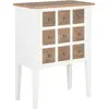 Image de vidaXL Buffet Blanc 54x30x80 cm Bois massif