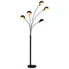 Image de vidaXL Lampadaire 200 cm 5 x E14 Noir et doré
