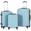 Image de vidaXL Valise rigide 3 pcs Bleu ABS
