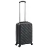 Image de vidaXL Valise rigide Noir ABS
