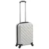 Image de vidaXL Valise rigide Argenté brillant ABS