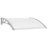 Image de vidaXL Auvent de porte Gris et transparent 120x75 cm PC