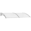 Image de vidaXL Auvent de porte Gris et transparent 200x75 cm PC