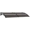 Image de vidaXL Auvent de porte Noir 200x75 cm PC