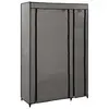 Image de vidaXL Garde-robe pliable Gris 110x45x175 cm Tissu