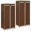 Image de vidaXL 2 pcs Garde-robes Marron 75x50x160 cm