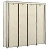 Image de vidaXL Kledingkast met 4 vakken 175x45x170 cm crème